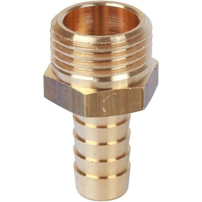 Штуцер латунный Stout с наружной резьбой  Ду 10 мм (3/8"X12)