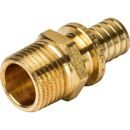 Переходник Stout с наружной резьбой Ду 32xR 3/4" для труб из сшитого полиэтилена аксиальный